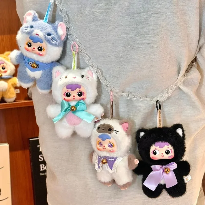 

Hot Original Samuel Cat Party Series Plush Blind Box Anime Cartoon Doll Bag Pendant Keyring Decoration Trendy Toy Model Gift
