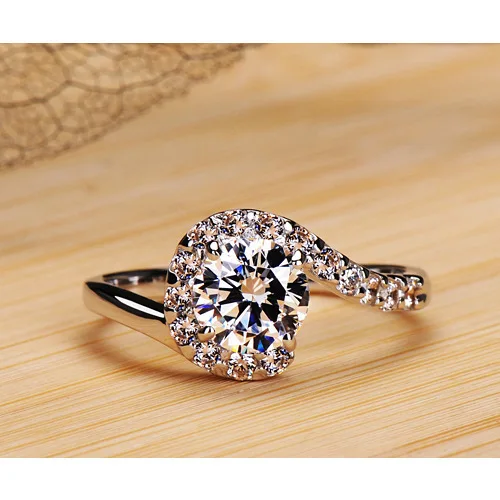 Trendy S925 Sterling Silver Creative Question Mark Women s Ring Inlaid With Zircon Elegant Mozzarella Diamond Inspired Jewelry