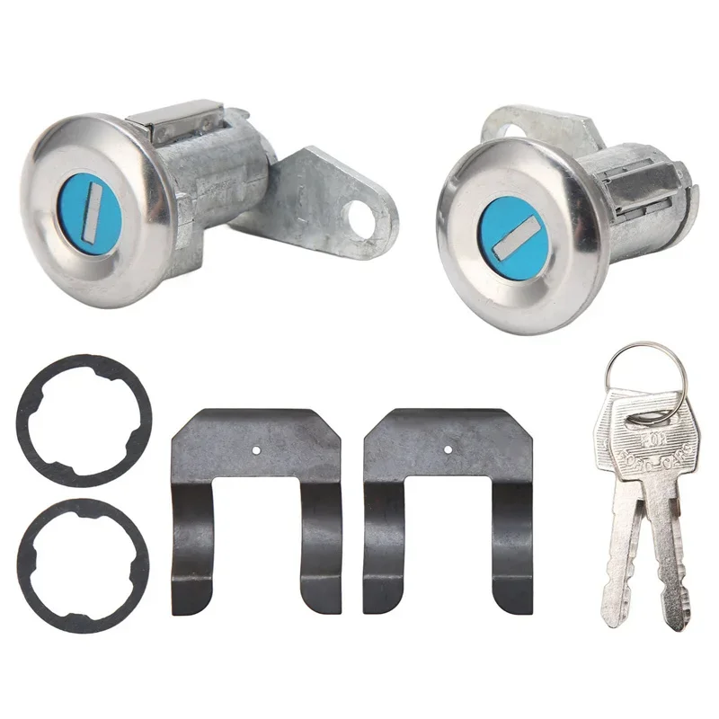 Juego de Cilindros de Bloqueo de Puerta y Interruptor de Encendido para Auto 5070001 para Ford E-150 350 250 Econoline Mercury Mustang Custom F100 F150 F250 F350