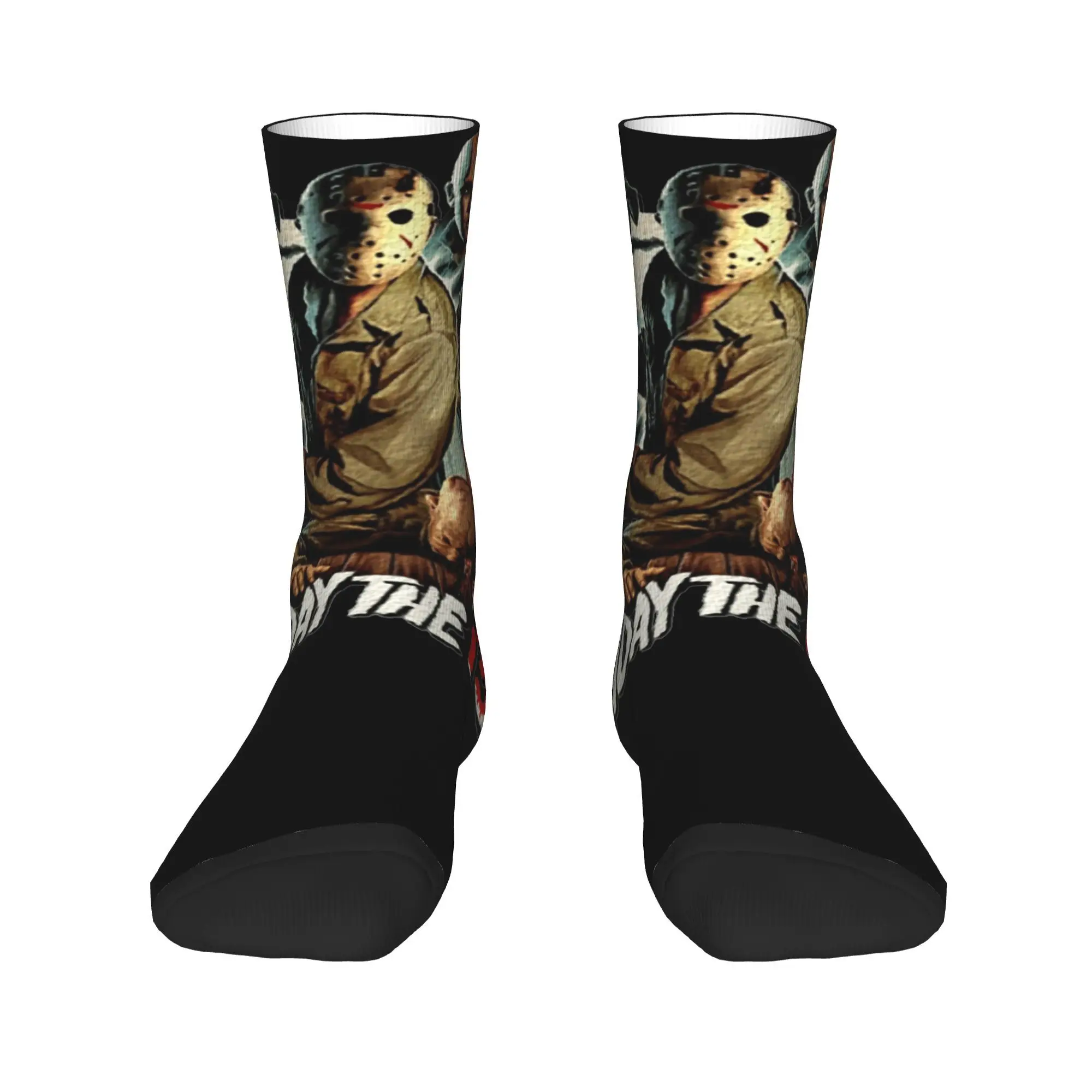 Men Women Jason Voorhees Friday 13th  Accessories Socks Horror Movie 2024 Cozy Socks Fashion For Sports Wear