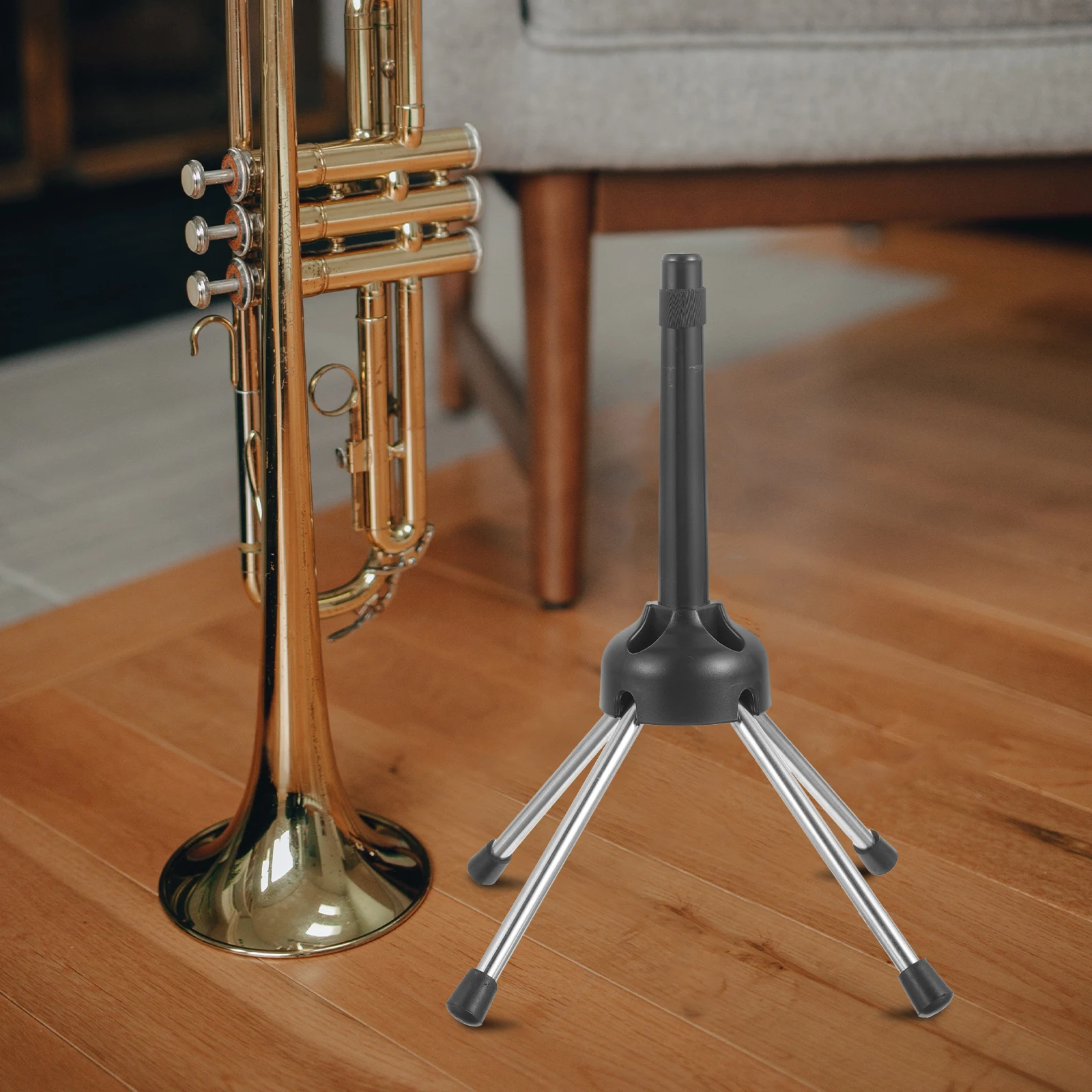 

Foldable Clarinet Flute Stand Holder Flute Stand Wind Instrument Display Floor Oboe Portable Durable Sturdy Pad