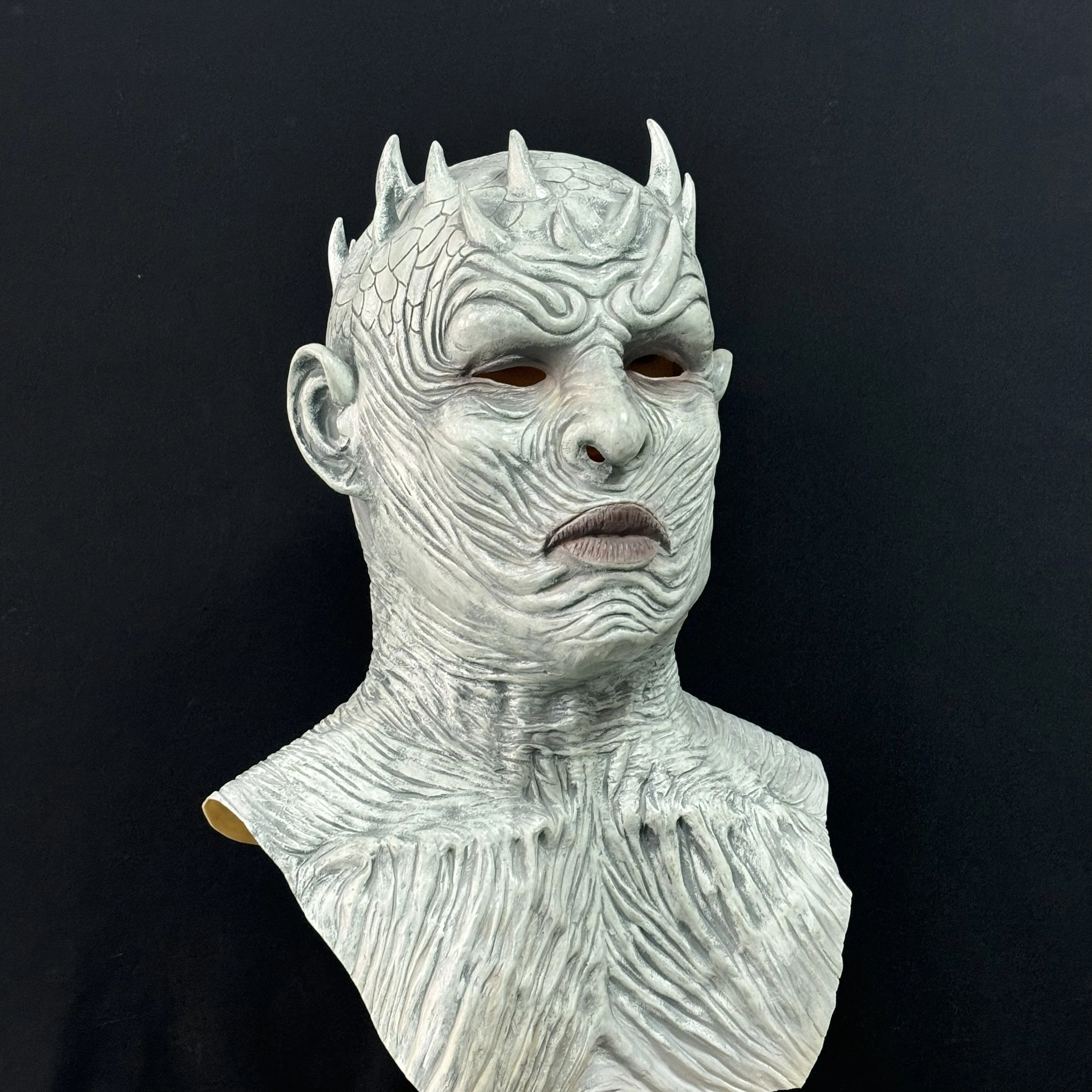 Night King Maske Horror Latex Night King Maske Halloween Festival Aufführung Horror Maske Night King Erwachsenen Cosplay Masken Kopfbedeckung – Detail 4