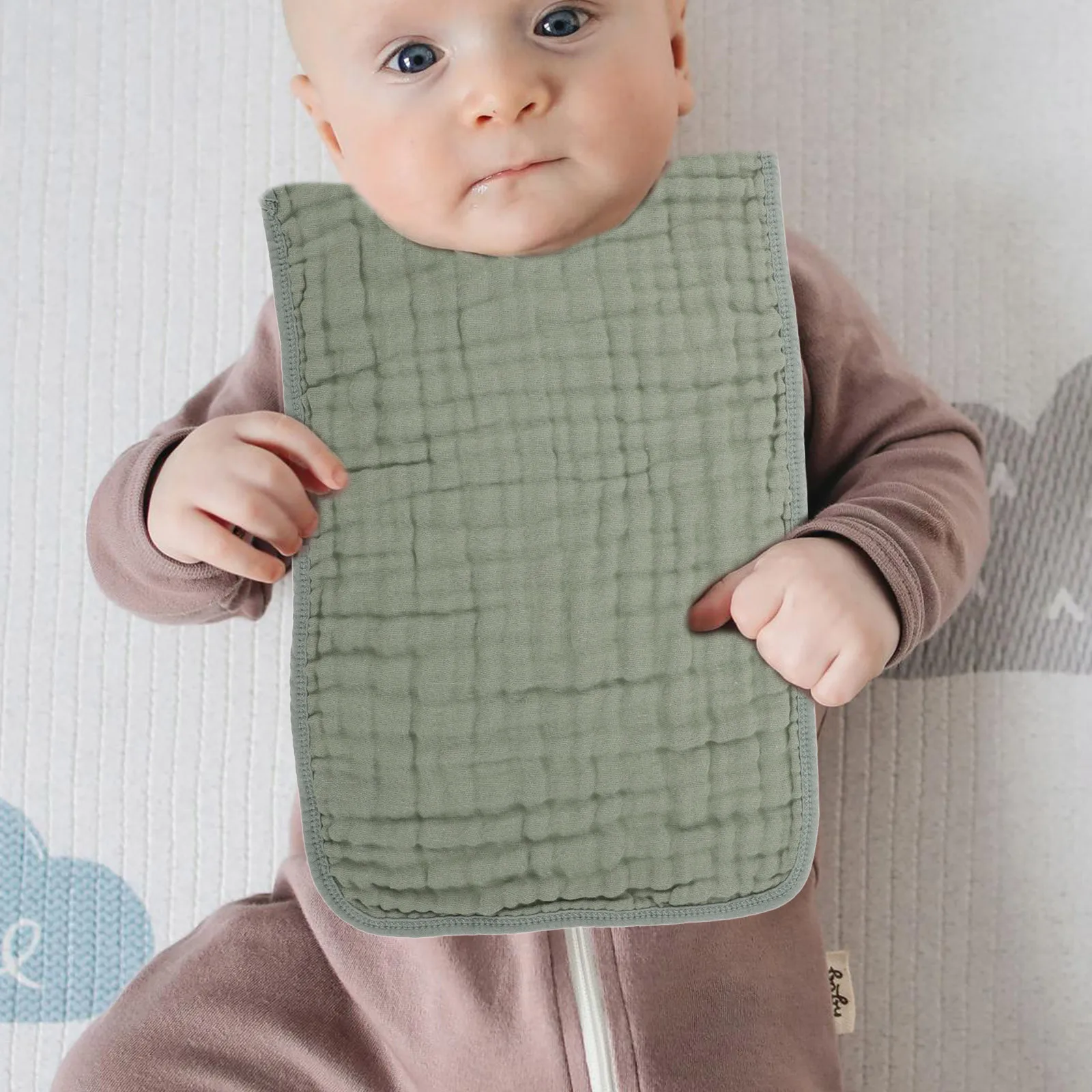 

6 Layers Cotton Gauze Burp Cloth Baby Washcloths Saliva Towel Multi-layer Muslin Infant Burping Cloths Newborn Reusable Hand