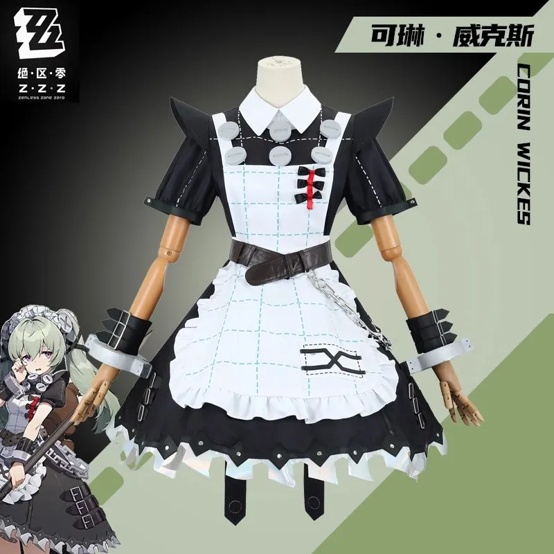 Zenless Zone Zero Ellen Joe Cosplay Costume Full Set Props ZZZ Ellen Joe Cosplay Costume Dress Tail for Halloween Party