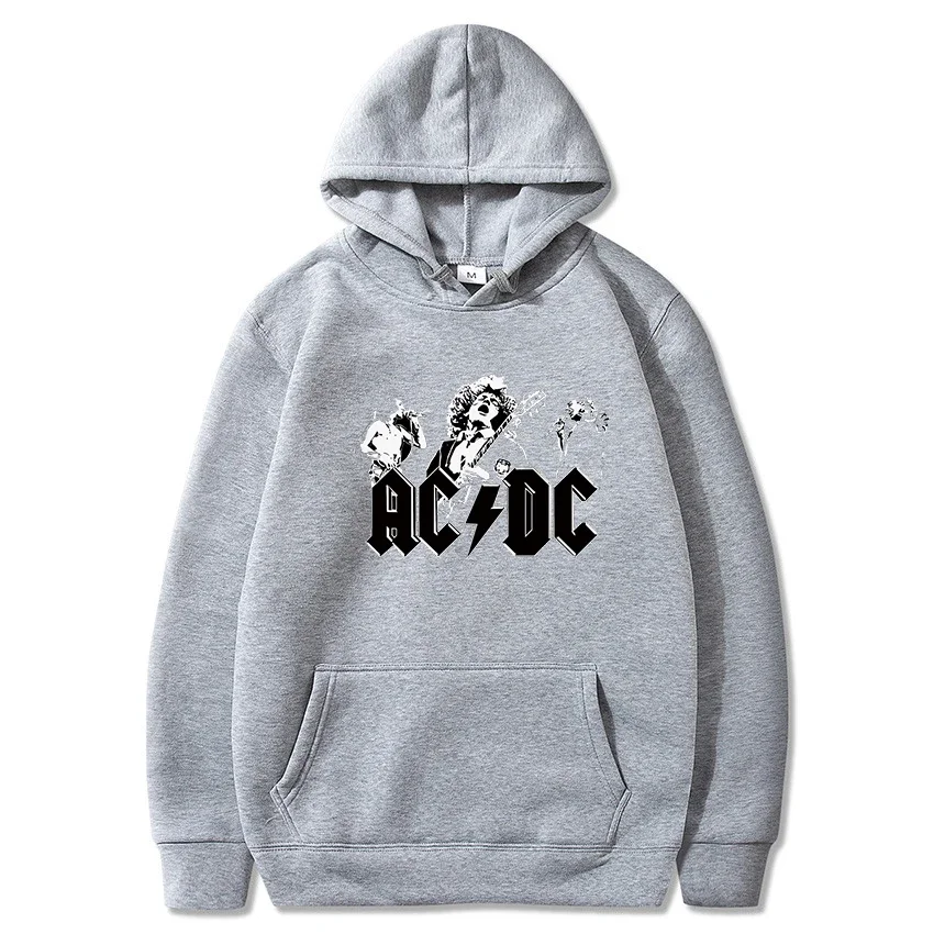 2025 AC DC Men Women Hoodie Sweatshirt Autumn/Winter Warm Hoodie Sweatshirt Sparkling Letter Print Sports Hoodie Set