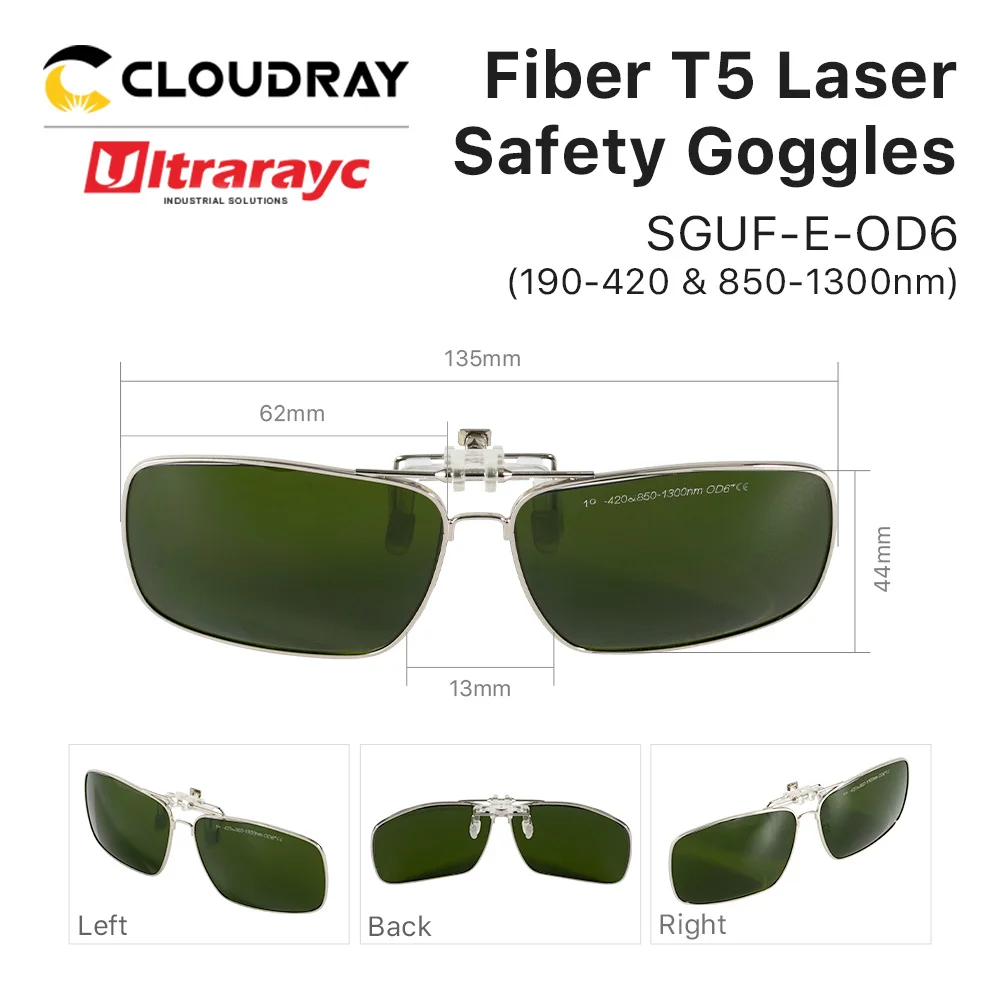 Ultraray 1064nm Laser Kính Kẹp Laser Kính An Toàn Bảo Vệ Kính Mắt Kính Bảo Vệ Che Chắn Cho Sợi Khắc