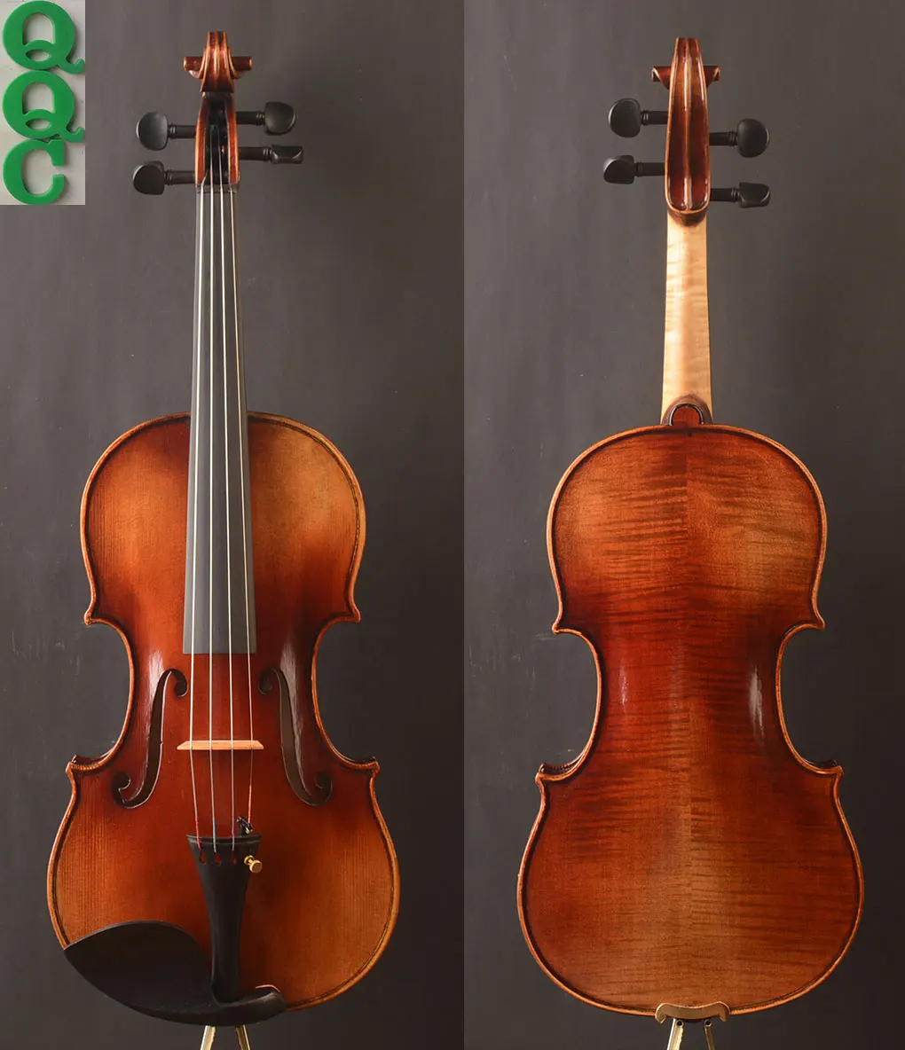 

Yitamusic!Guarnieri 'del Gesu' 1744 "Ole bull" copy violin! oil antique !professional tone