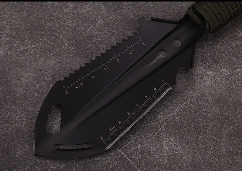 1 stücke Tragbare Edelstahl Outdoor Camping Wandern Schaufel Multifunktionale Armee Schaufel Military Survival Spaten Garten Hand Werkzeug – Detail 7