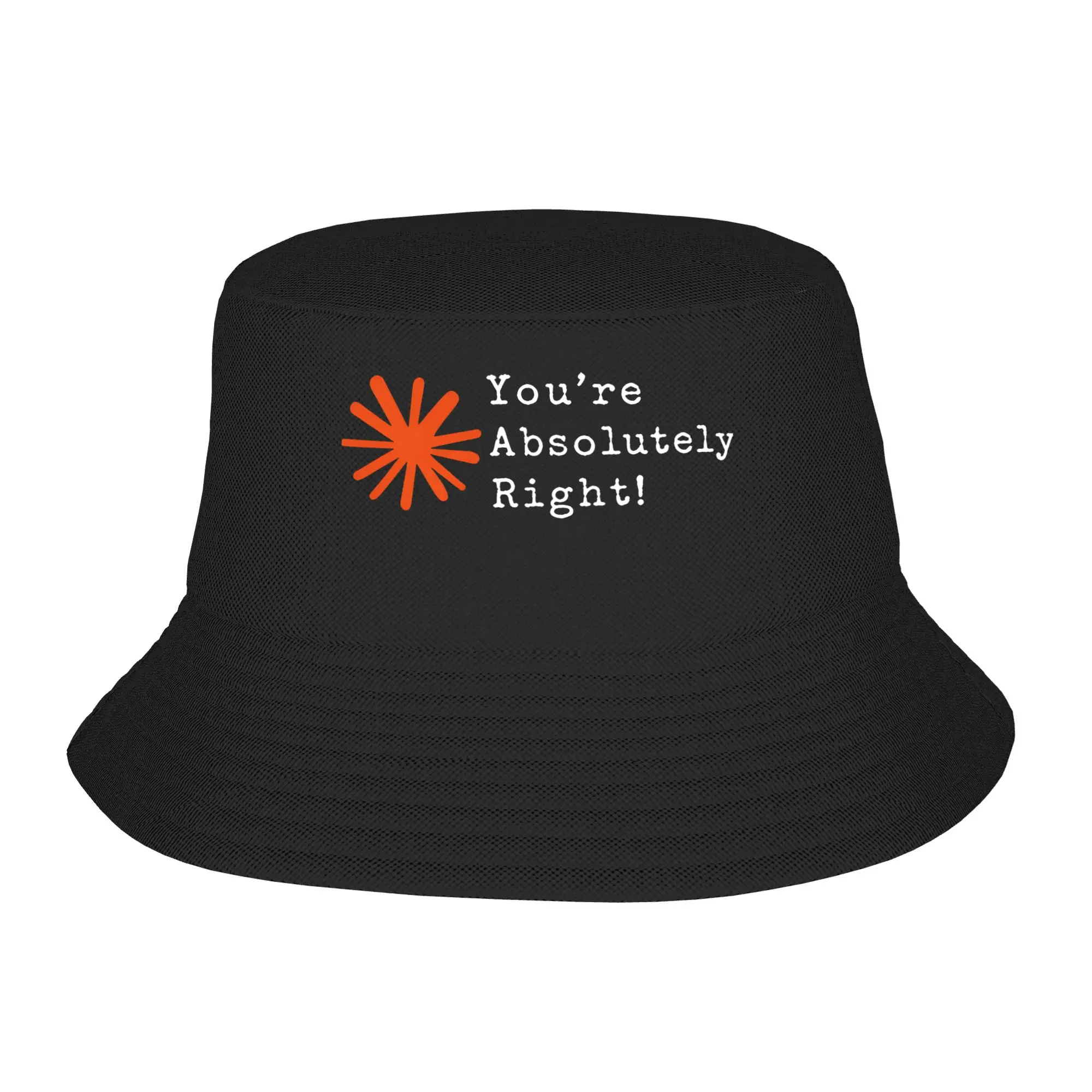 Claude You're Absolutely Right Bucket Hat For Unisex  Fisherman Hats Fashion Travel Caps Portable Street Style Custom Sun Hats