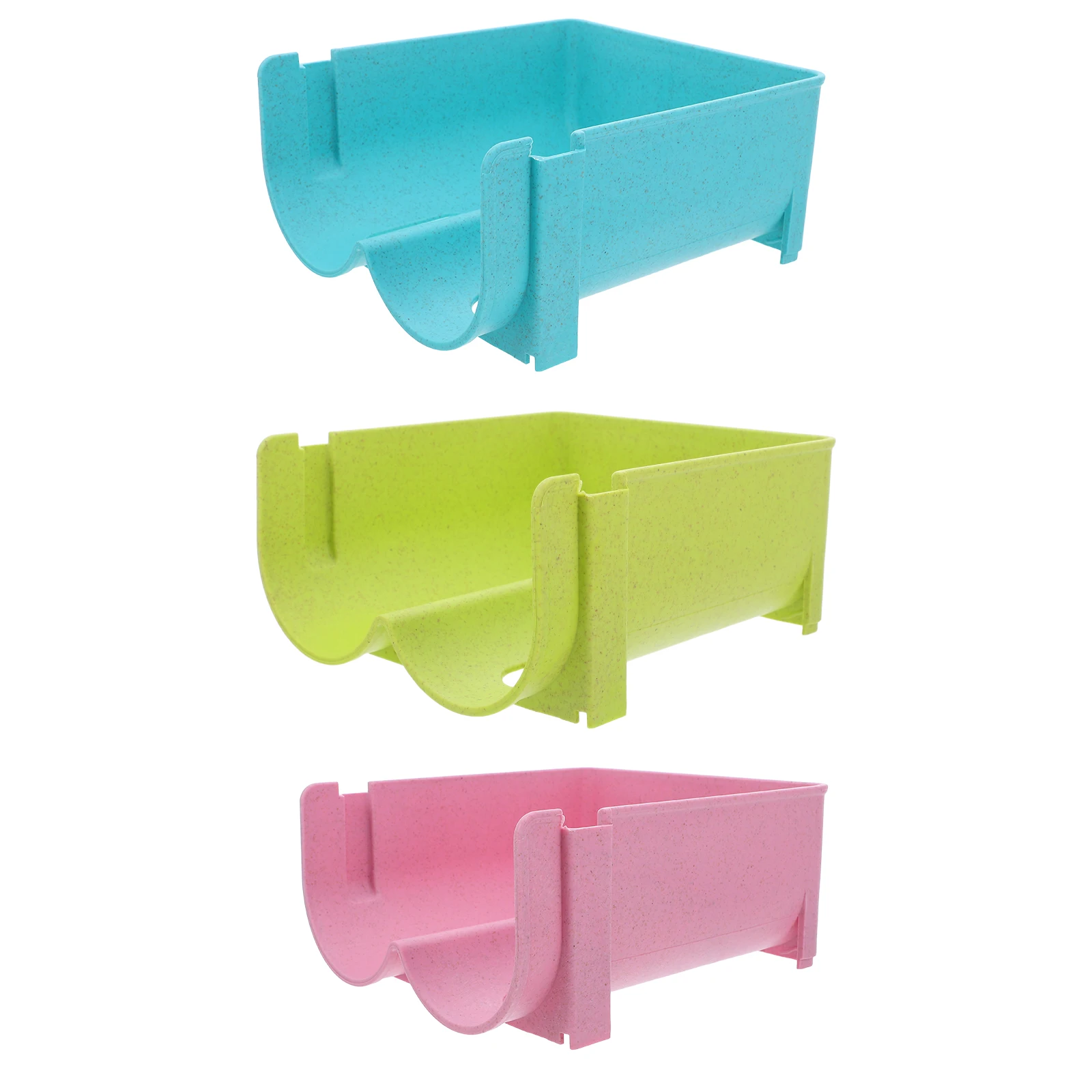 

3Pcs Refrigerator Drink Organizer Boxes Stackable Storage Containers Beer Can Rack Food Storage Crisper