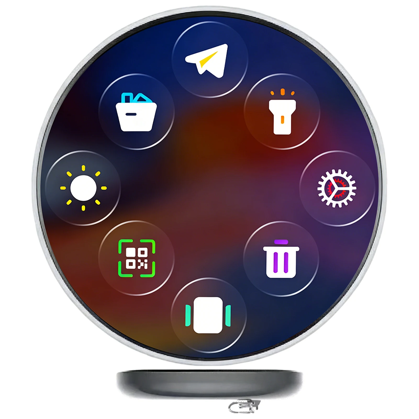 

Dynamic Smart Electronic Badge Anime Merchandise 10H Playback Digital Display Badge Touchscreen for Uploading Photos GIFs Videos