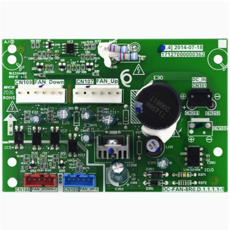 جديد لمكيف الهواء ميديا لوحة طاقة صغيرة متعددة المروحة DC-FAN-8R0.D.1.1.1-1 لوحة الكمبيوتر 17127000000362