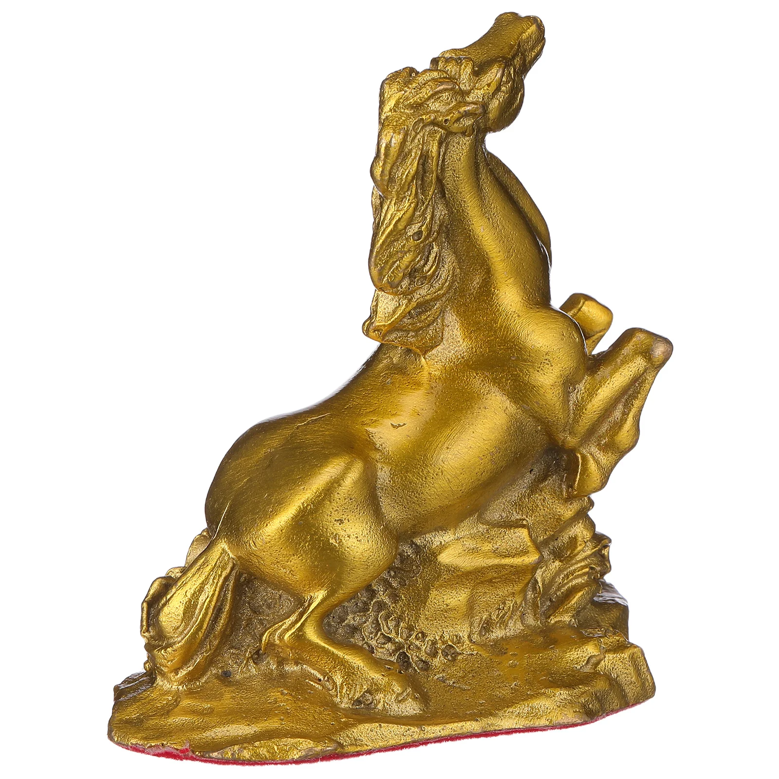 

Brass Horse Statue Miniature Metal Horse Figure for Desk Study Decor Chinese New Year Gift Feng Shui Prosperity Symbol Home