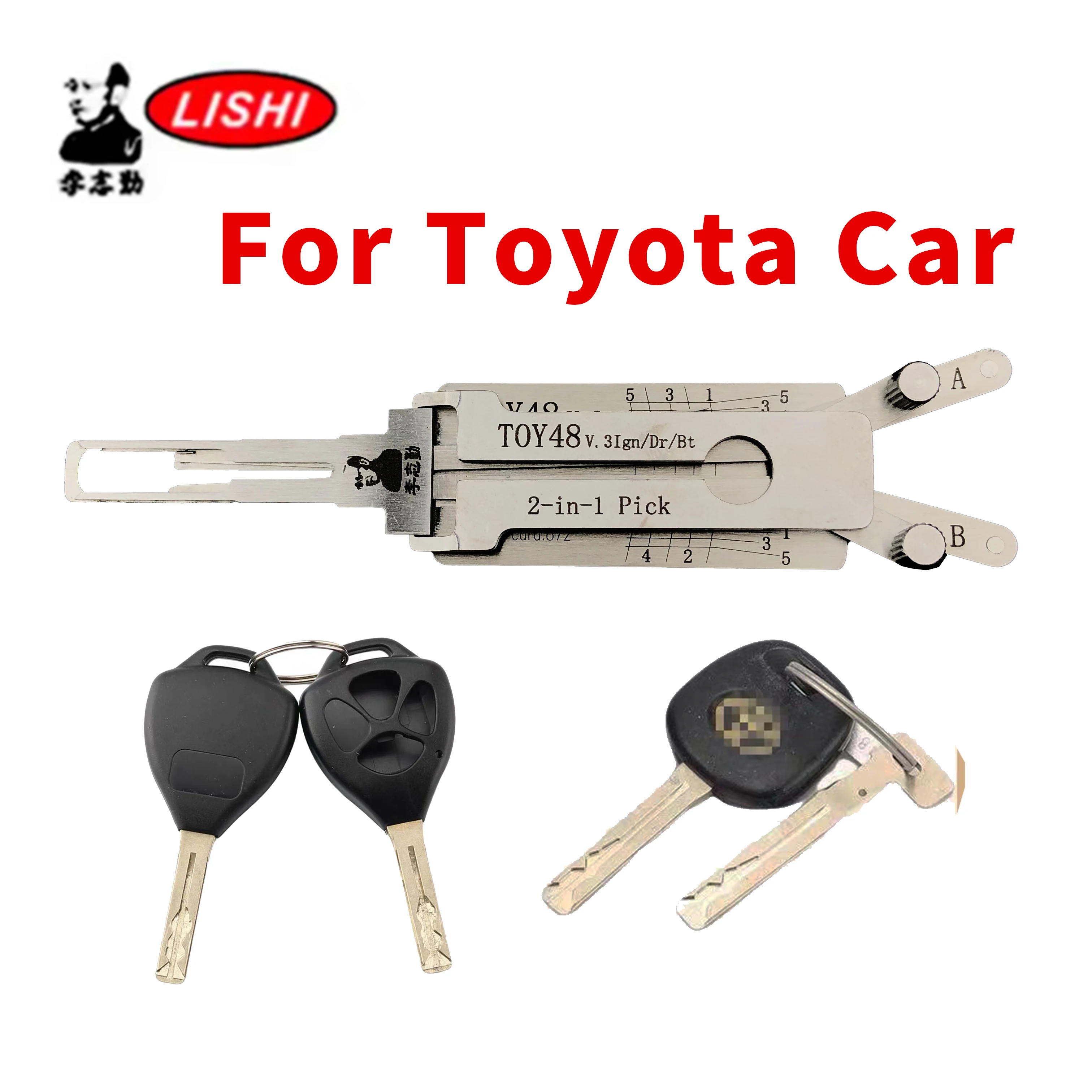 

Lishi 2-in-1 Pcik TOY48 V.3 ign Decoder For toyota Car Door Open tool Locksmiths tool Lock Pick Kit