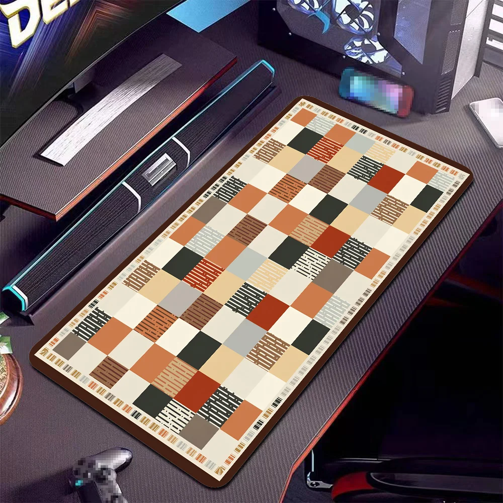 

Checked Tablecloth ART Mousepad Large Anti-Slip Mouse Pad Stitched Edges Mat Offices Durable Desk Laptop Gaming Keyboard Pad XXL