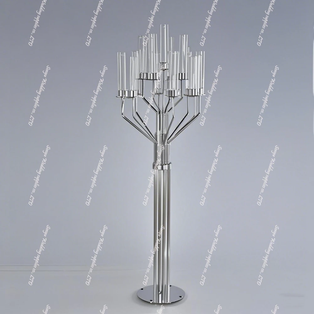 6pcs 130cm New Style Metal acrylic lead road  Stand Display Wedding Decoration Road Lead Wedding Aisle Decor