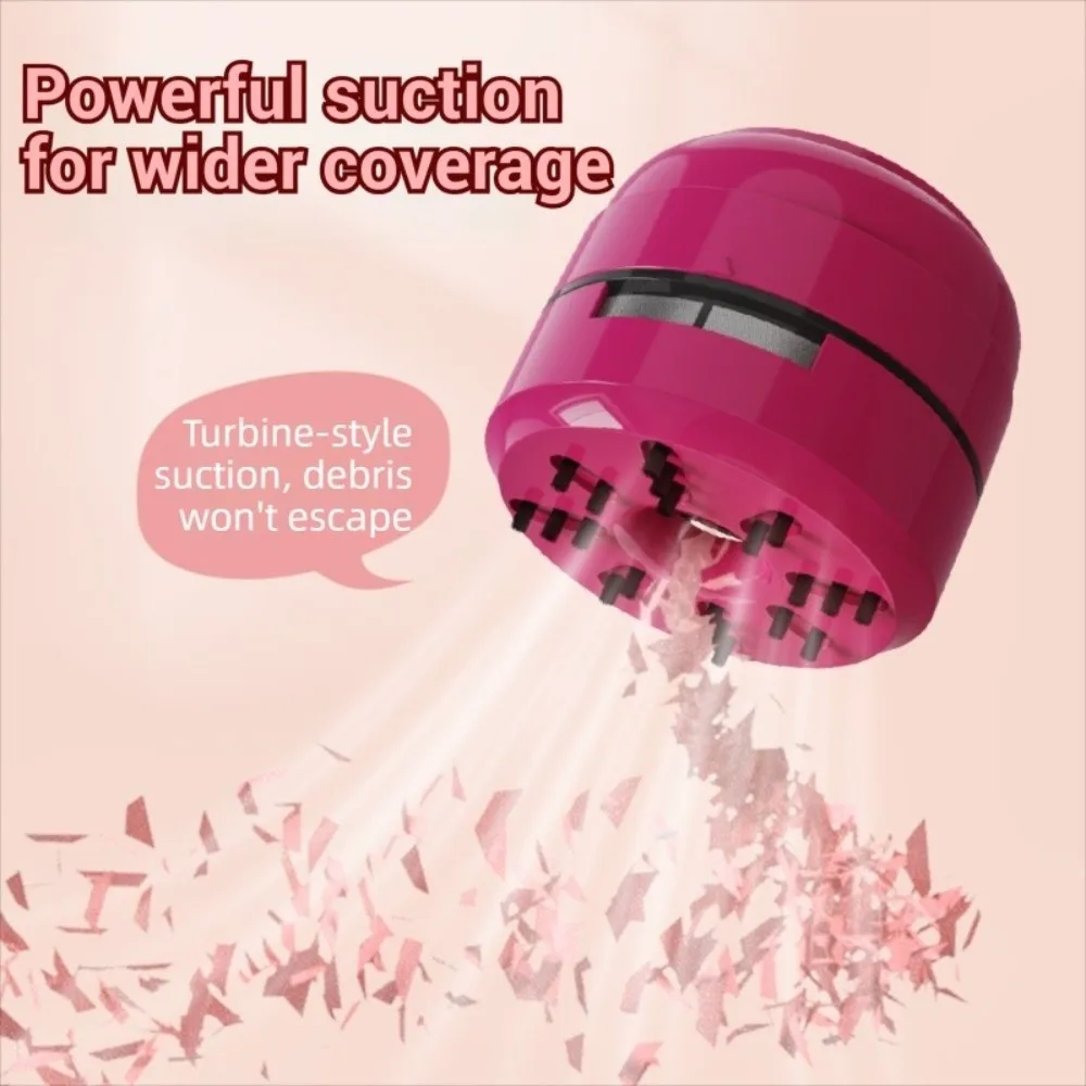 Low Noise Wireless Mini Desk Cleaner Dust Collector Compact PC Vacuum Cleaner Battery Powered Portable Eraser Vacuum Schools