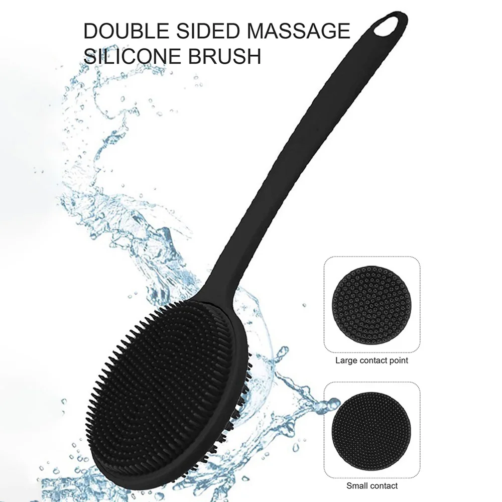 Brosse de bain à Long manche, brosses pour le corps, boule pour le dos, épurateur de dos, douche, brosse de Massage, Exfoliation, outils de salle de bains