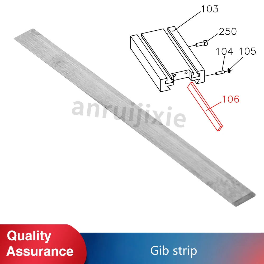 Cross Slide Wedge Gib Strip SIEG C1-106&M1&Grizzly M1015&Compact 7&G0937&SOGI M1-150& MS-1 Mini Lathe Spares