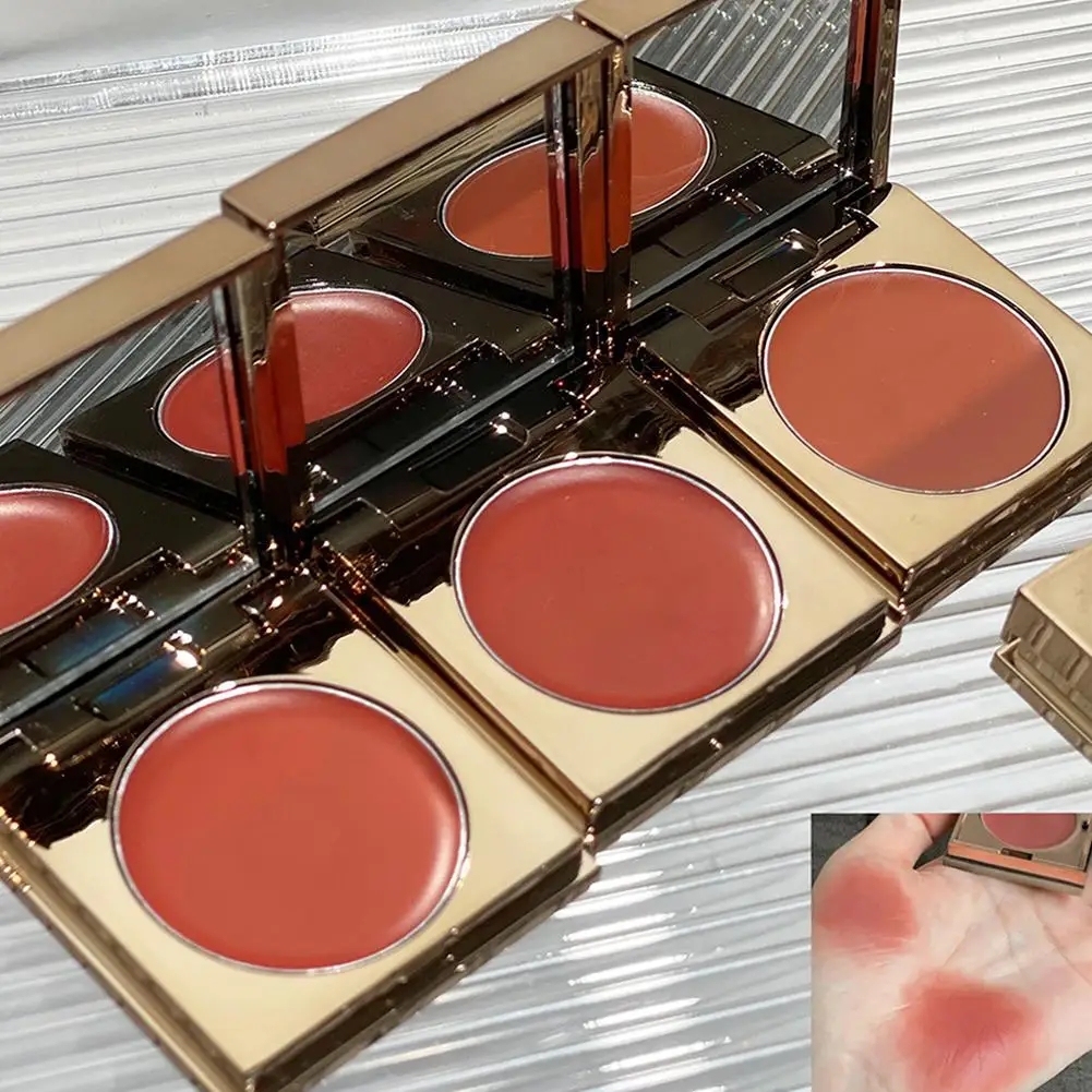 Paleta de rubor rosa y naranja, colorete suave, sombra en polvo, maquillaje, colorete, contorno mate, paleta Natural de melocotón, cara V0W9