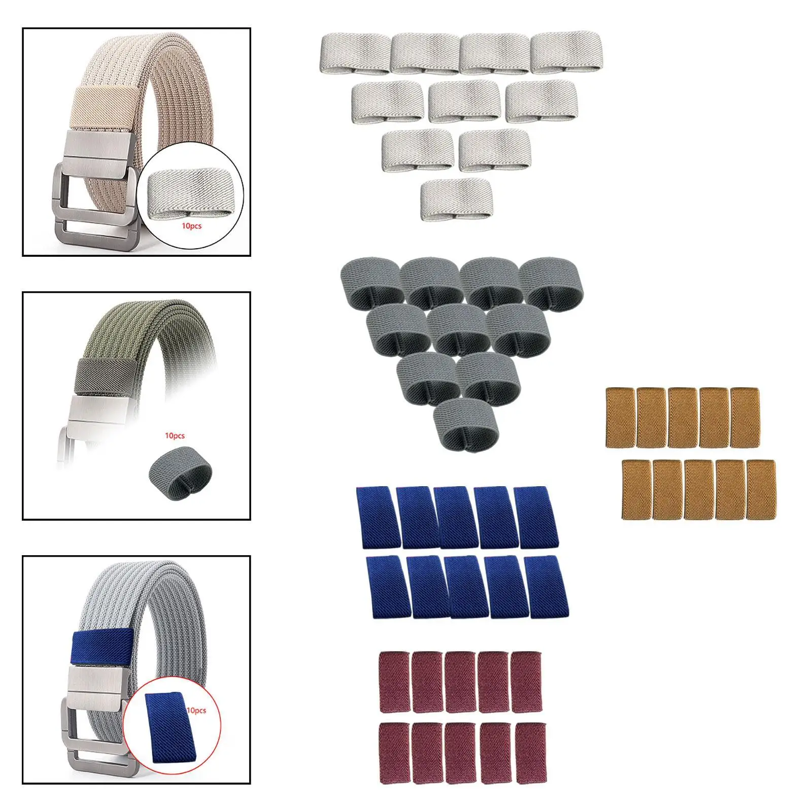 

10 шт., эластичные держатели ремней, фиксатор ремня, органайзер, аксессуары, держатель ремня, держатели ремня для рюкзаков