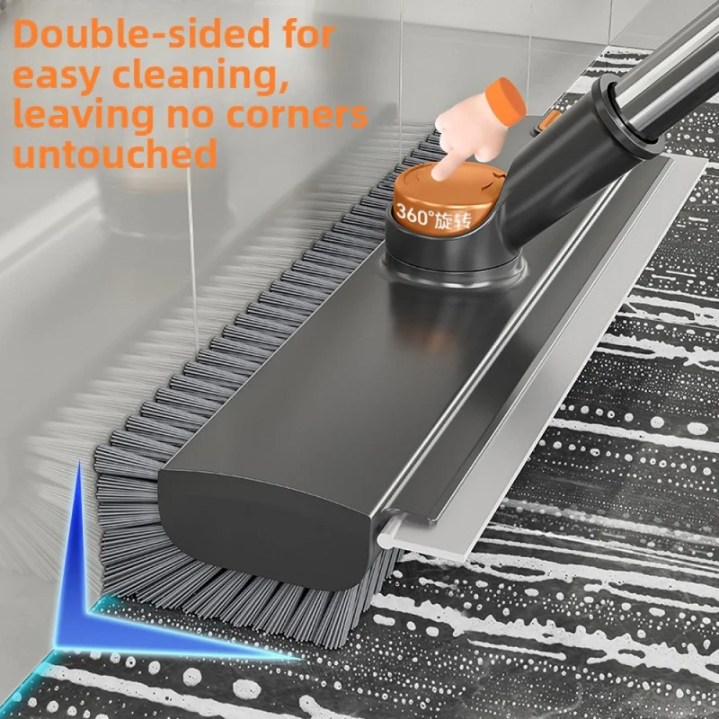 Floor Brush, Bathroom Crevice Brush, Thickened Hard-Bristled Bathroom Cleaning Brush For Scrubbing And Scraping Water