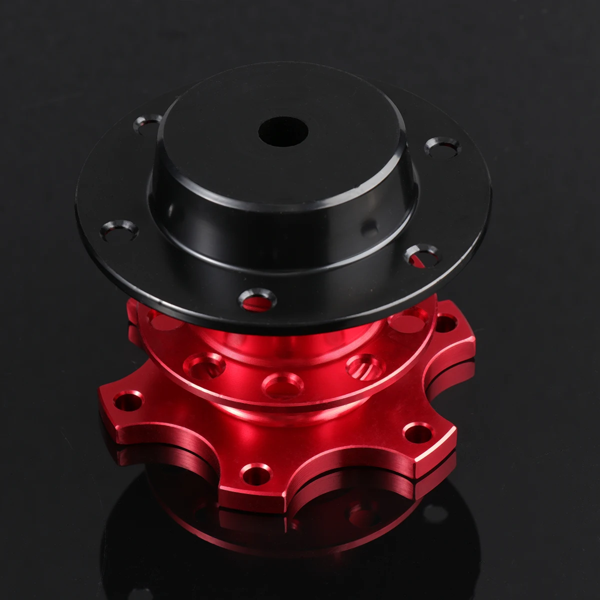 

Formula Steering Wheel Quick Release Device Durable High Strength Material Racing Car Use Compatible External Horn Red Steering