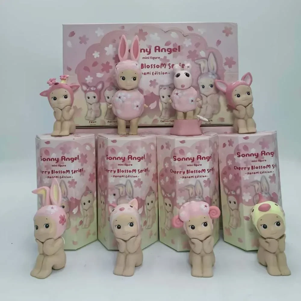 sonny ANGEL Cherry Blossom Series Blind Box Toys Mystery Box Kawaii Lucky Cute Doll Decoration Collect Model Couple Gifts