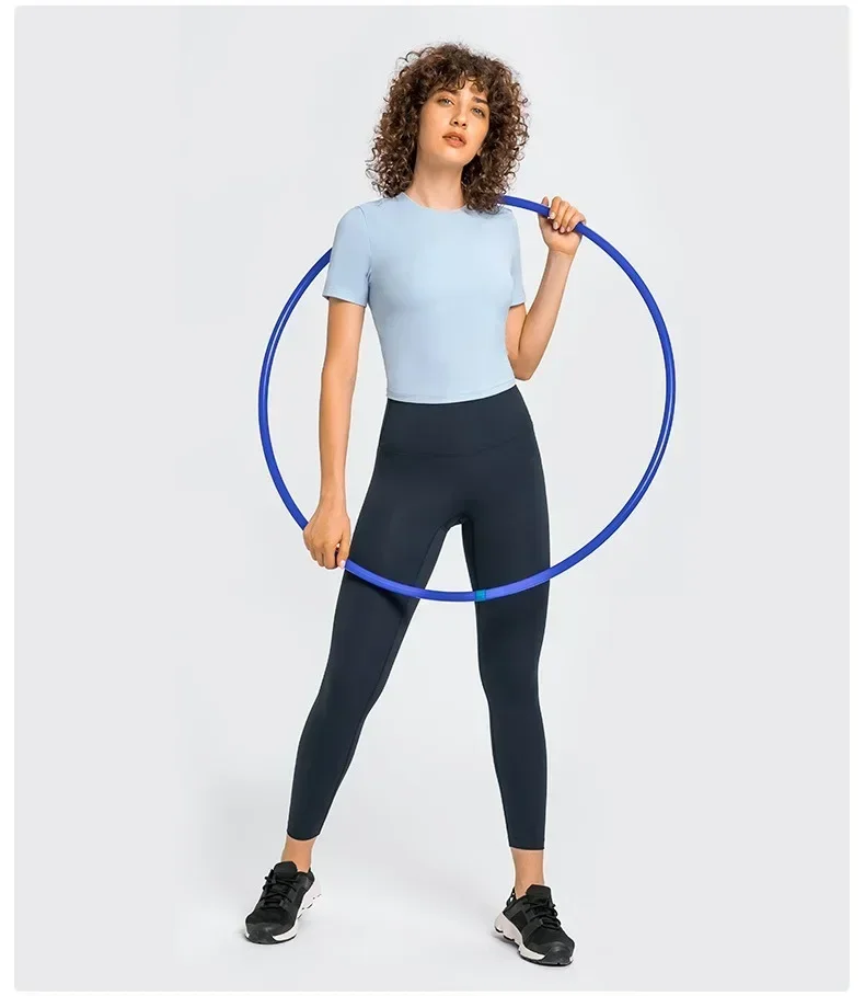 Lemon-Chemises d'entraînement à manches courtes pour femmes, Économie unis, Buttery Soft Yoga, 202 letic Crop, Fit Gym, Summer, Nouveau, Y-2024