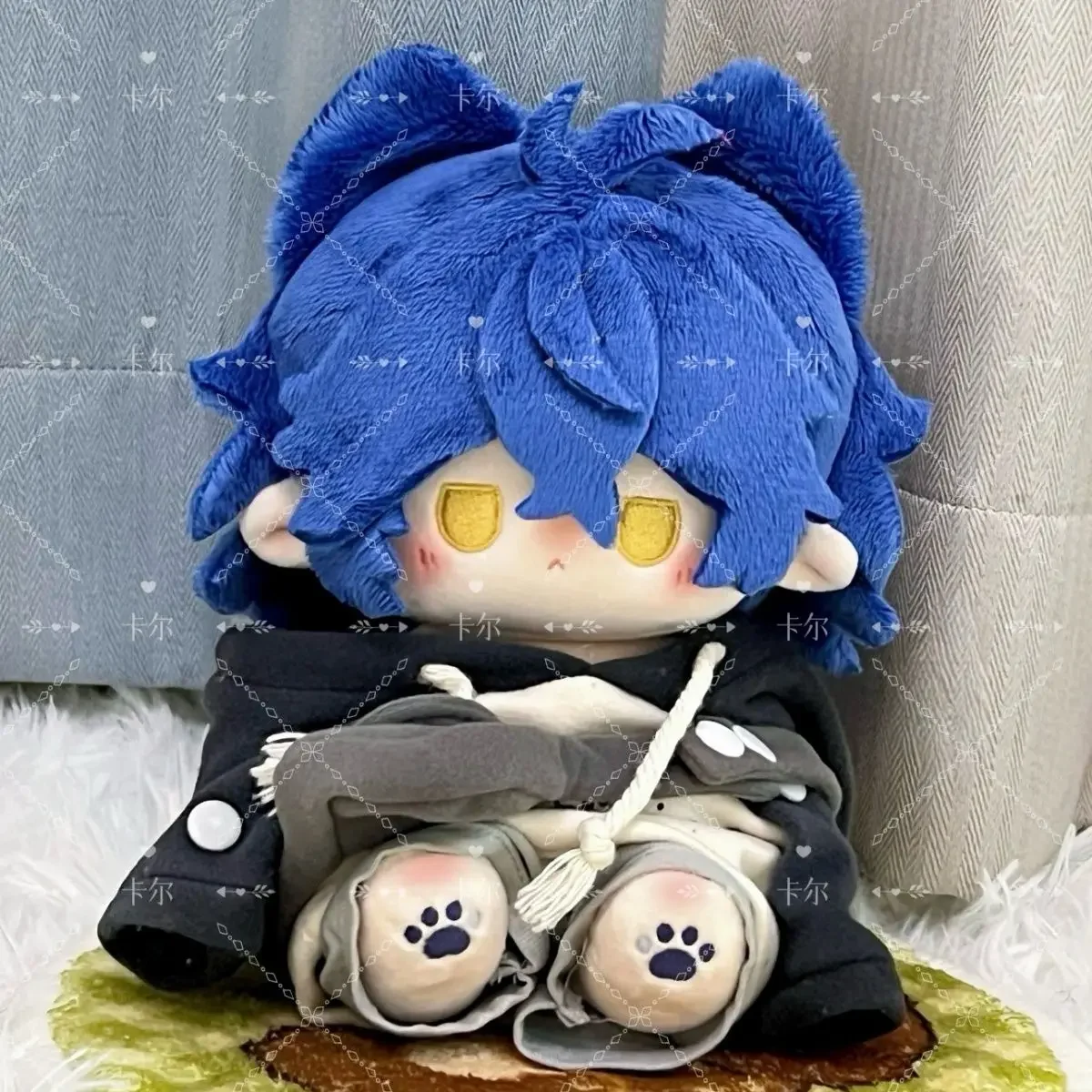 Genshin Impact Kyryll Chudomirovich Flins 애니메이션 봉제 인형 바디 드레스 업 의류 플러시 장난감 피규어 크리스마스 선물 20cm