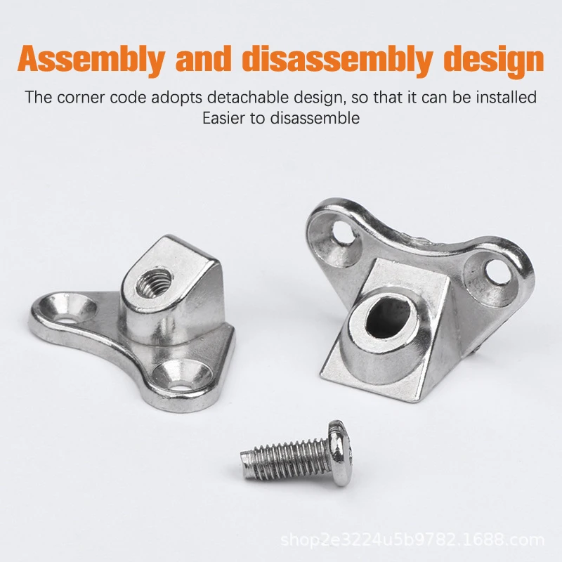 Aluminium Hoekbeugels Schroeven Vlinder L-Vormige Steun Connector Verwijderbare Bevestigingsmiddelen Hoekcode Haakse Beugel