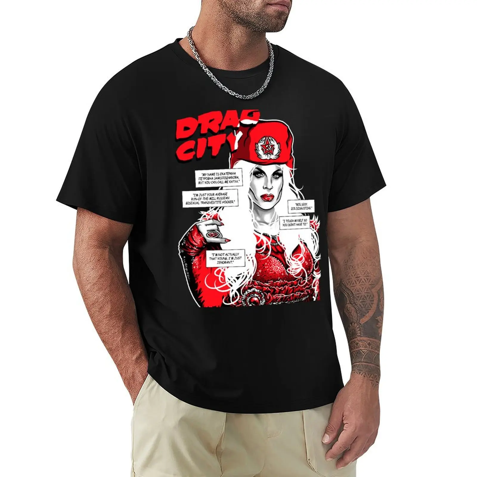 

Drag City - Katya T-Shirt customizeds tshirts personalised gifts for boyfriend anime shirts men