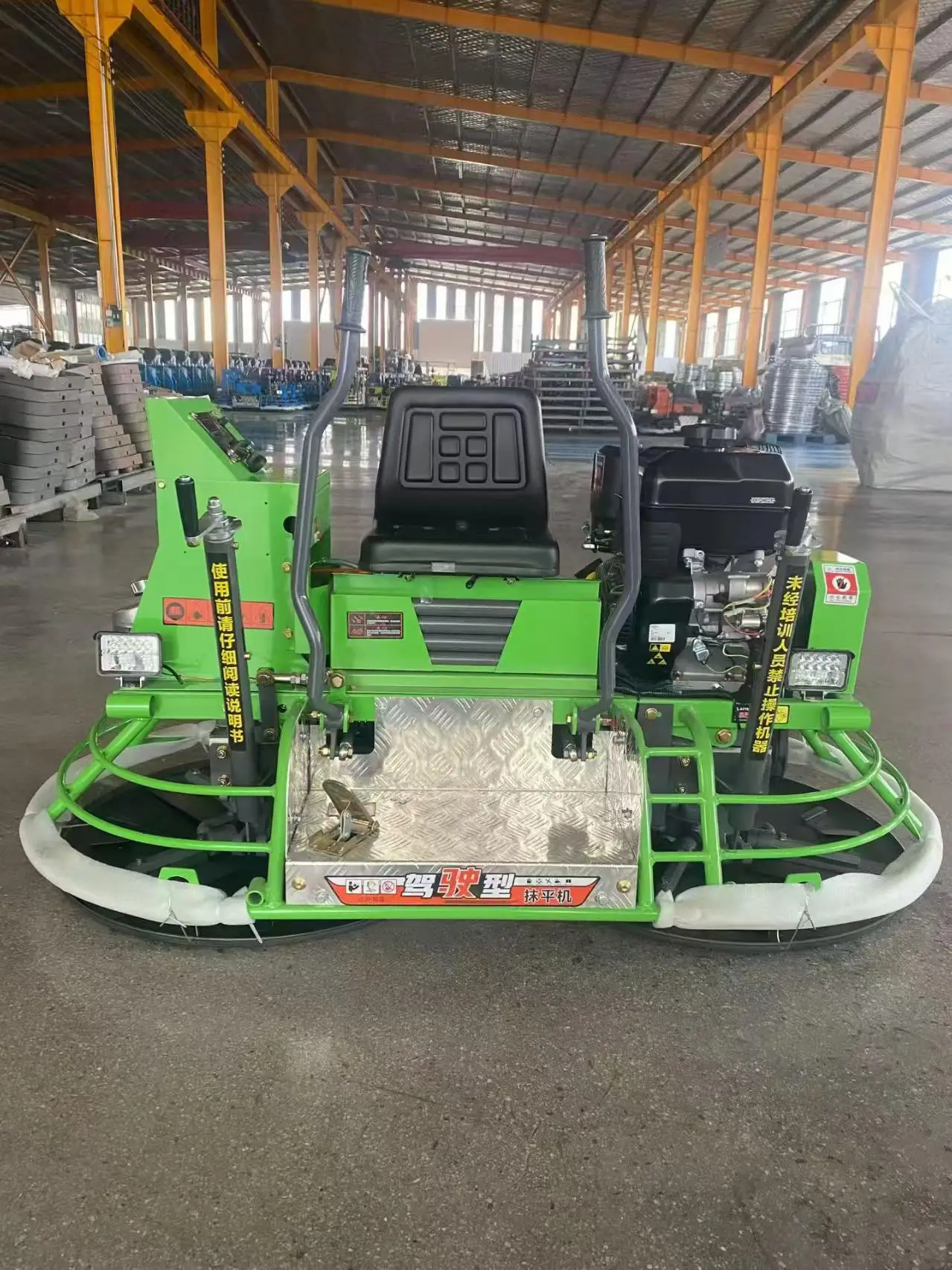 Productive Ride-On Power Trowel for Concrete Floor Finishing and Leveling Applications