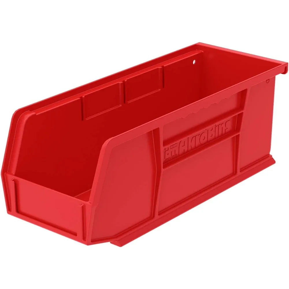 

30224 AkroBins Plastic Storage Bins, Space-Saving Stackable Bins for Garage, Pantry, Craft Organization,