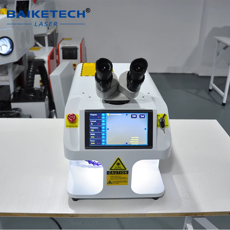 100W YAG Jewelry Laser Welding Machine With HD CCD Microscope Precise Spot Welder for Gold Silver Platinum Ring Chain Repair