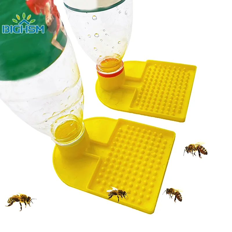 Alimentador de agua piezas abejas, nuevo diseño, entrada en colmena, adaptador interno de botella Mineral, suministros de apicultura antiahogo, 1 unidad