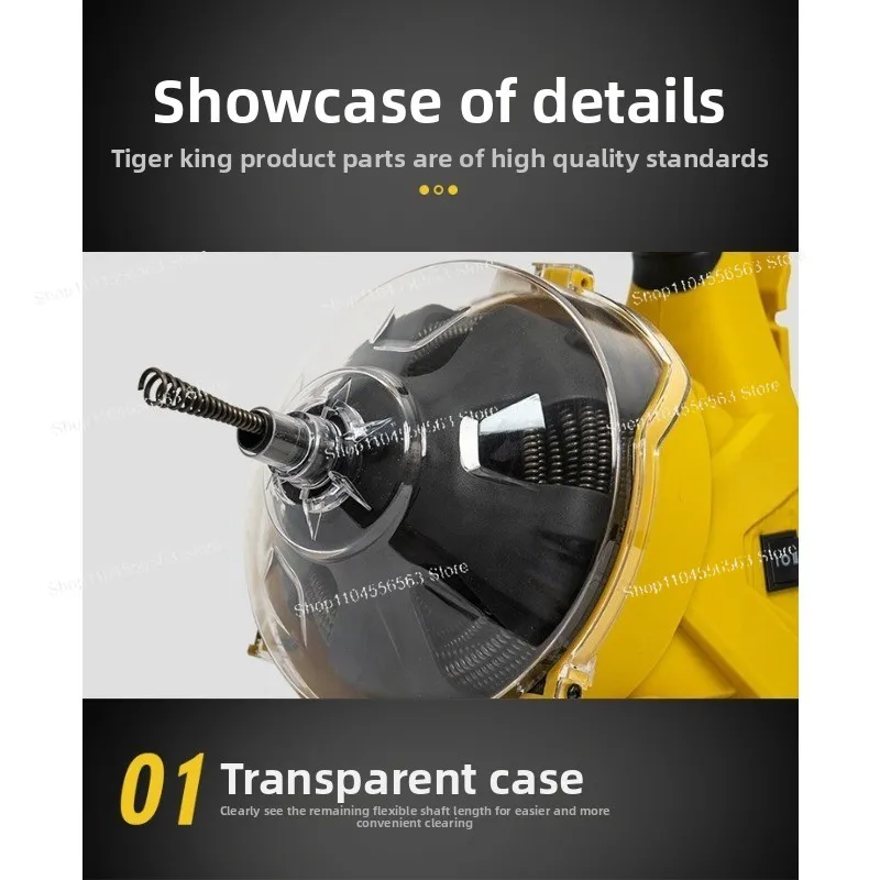 Automatic Home Plumbing Dredger (AT50) – Multi-Scene Kitchen/Floor Drain Sewer Unblocking Tool