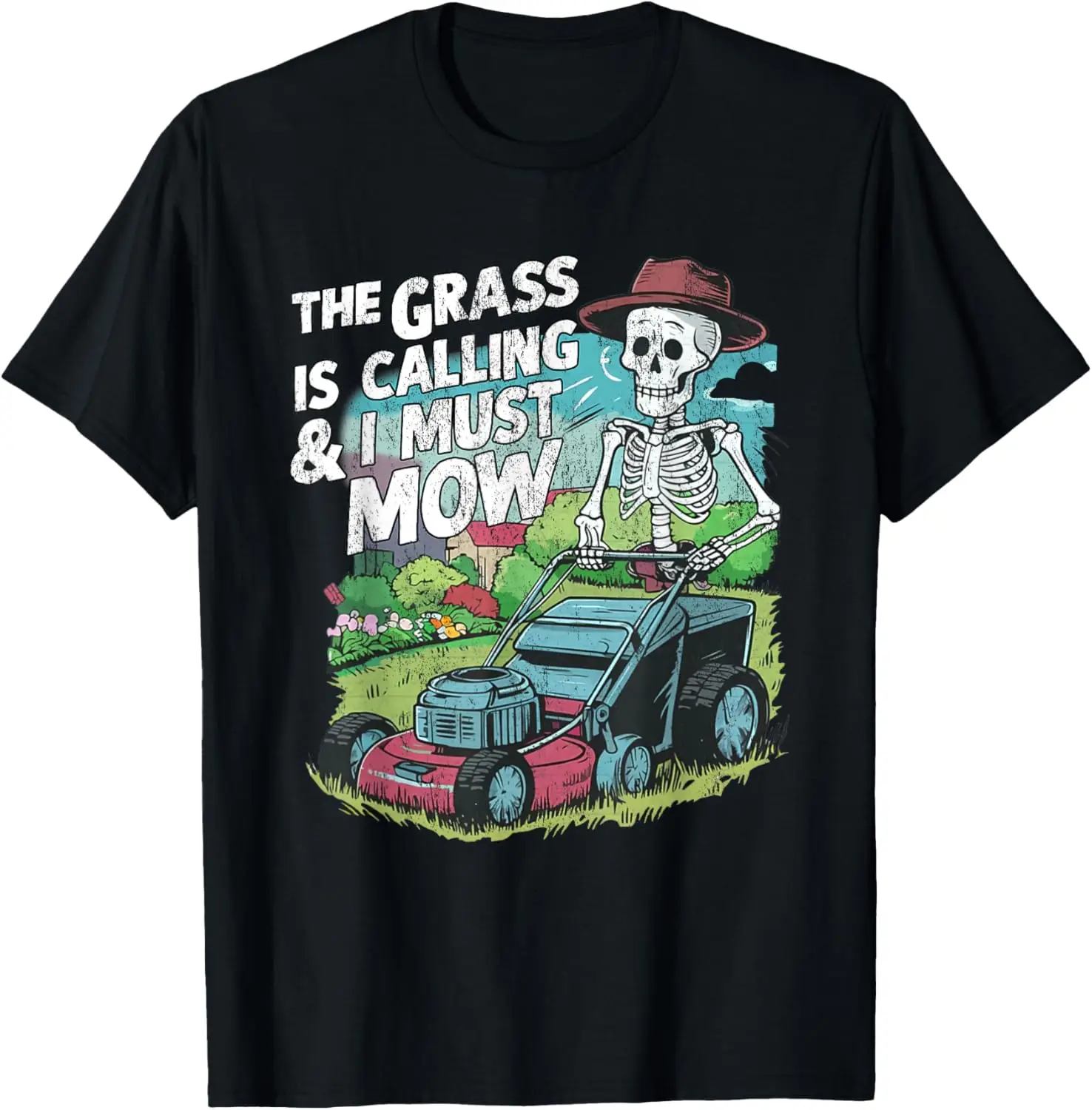 

Футболка Mower Skeleton The Grass Calling and I Must Mow
