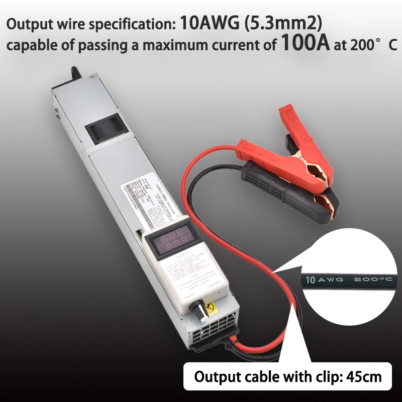 12V LiFePO4 Charger 14.6V 50A 40A 30A 20A Voltage Current Adjustable 12V 12.6V Li-ion Outdoor Power Home Energy Storage Charger