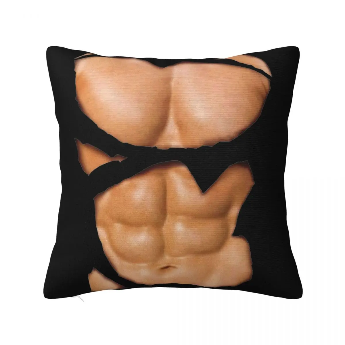 Home Decoration Macho Fake Male Muscle Torso Pillowcases Accessories Muscular man Pillow Covers Square Multiple Sizes