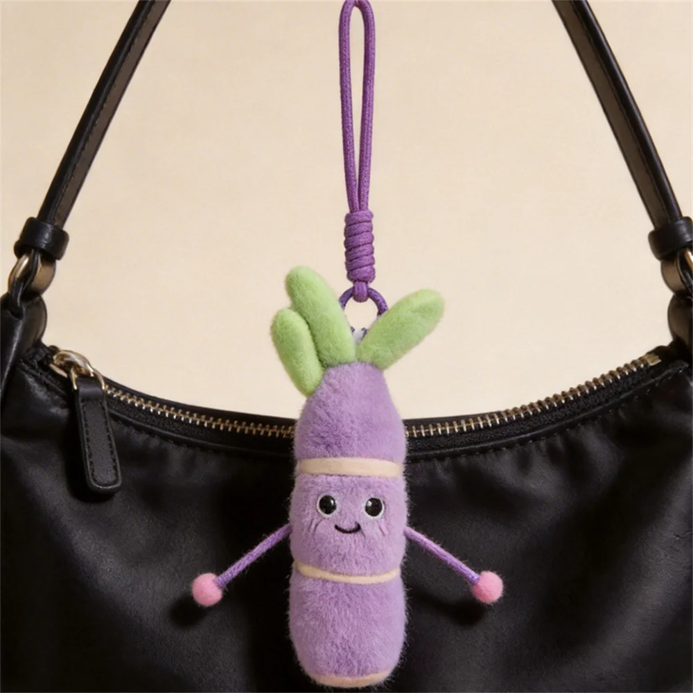 New Cute Sugarcane Plush Toy Respectable Fruit Stuffed Doll Pendant Backpack Decoration Creative Christmas Gifts For Girls