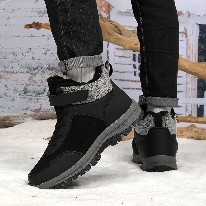أحذية الثلوج الشتوية لعام 2025 للرجال، مبطنة بالفرو الصناعي، إصدار التسوق الجمعة السوداء، متينة، رائع؟