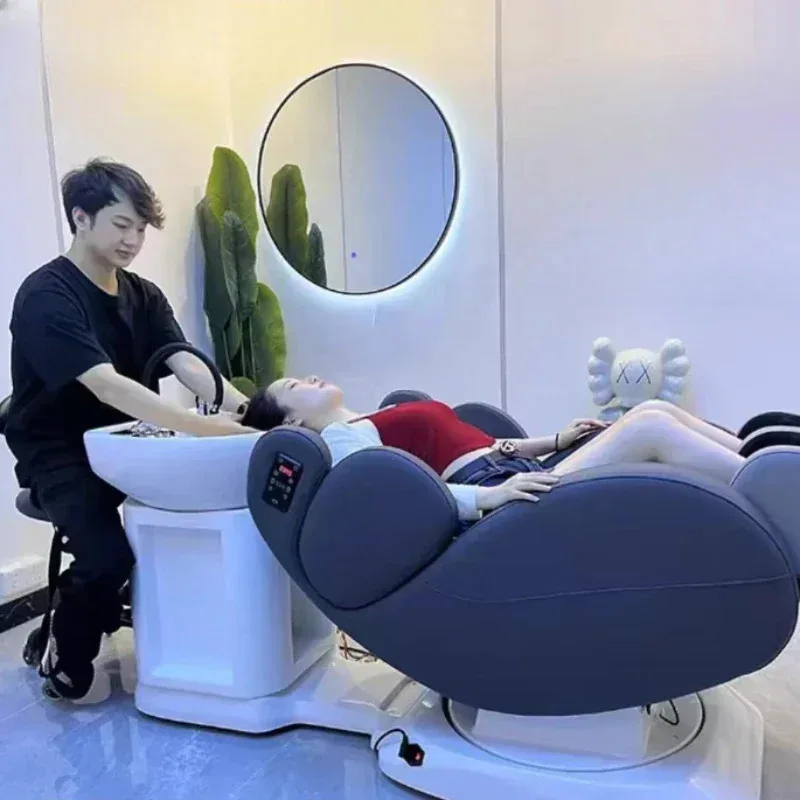 

Japanese Spa Hair Shampoo Bed Bowl Chair Professional Massage Beauty Salon Washbasin Washing Therapy cama abatible Recliner Wash