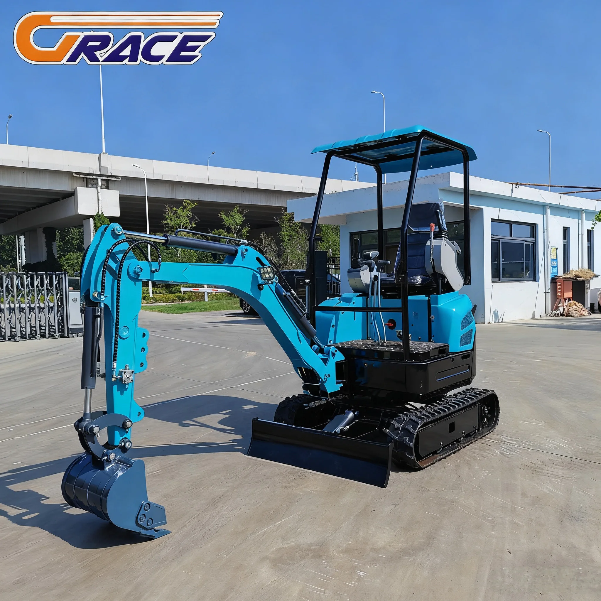 2025 جديد مخصص 2.2 طن حفارة كوبوتا EPA CE حفار صغير كفاءة حفارة صغيرة مصنع بيع لرعاية الكروم