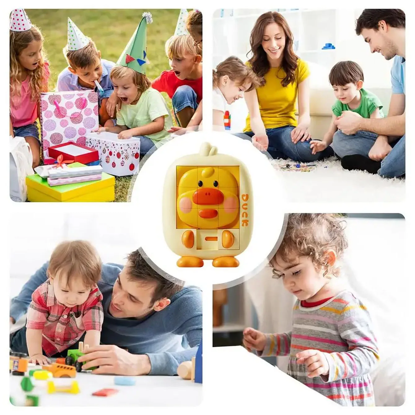 3D Slide Puzzles de Animal Dos Desenhos Animados, Quebra-cabeças De Aprendizagem, Capacidade De Pensamento Aprimorada, Brinquedo De Viagem Portátil, Jogos De Mão