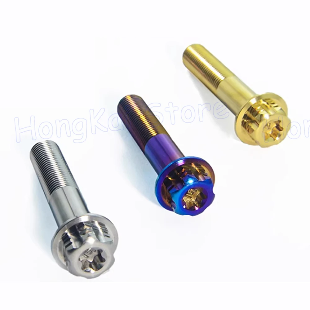 

1Pcs M12*40/60/120mm Titanium Bolts Internal And External Plum Screw Pitch 1.25/1.5mm Motorbike Modification Screws