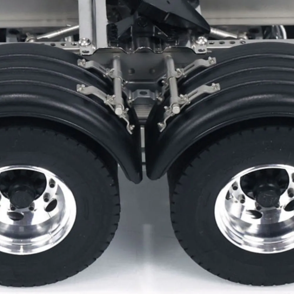 

Распродажа в США, 2-осевой металлический прицеп 1/14 с пяточной тягой для модели грузовика с радиоуправлением LESU