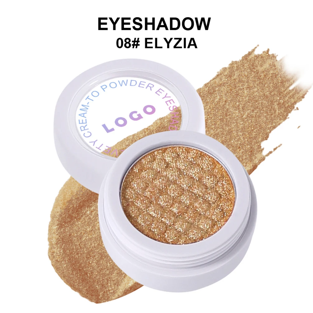 Ombretto camaleonte monocromatico Etichetta privata 20 colori Shimmer Impermeabile Logo personalizzato Trucco a lunga durata Cruelty Free