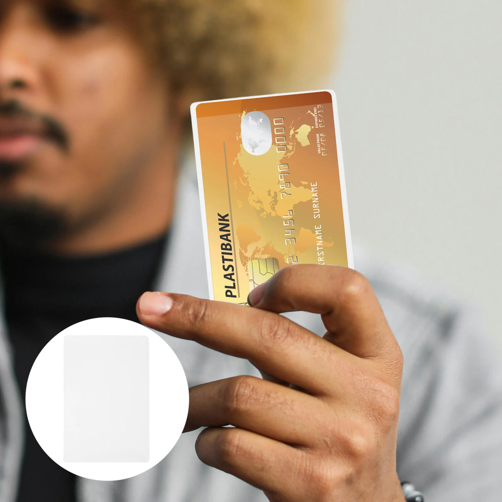 

100pcs Card Storage Sleeves Clear Hard Protector For Credit Game Trading Cards Baseball Id Cards Holder Organizer Case