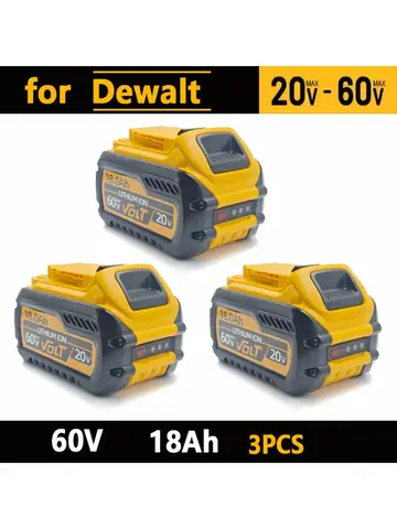 Original Flexvolt for DEWALT 20v/60V battery DCB606 DCB609 DCB200 DCB182 DCB205 DCB209 power tool 18V battery 12AH 18AH battery